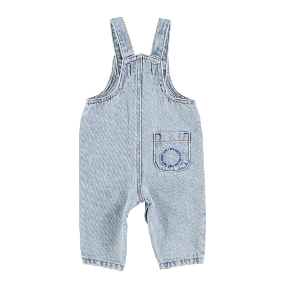 PIUPIUCHICK BABY | baby dungarees | washed blue denim