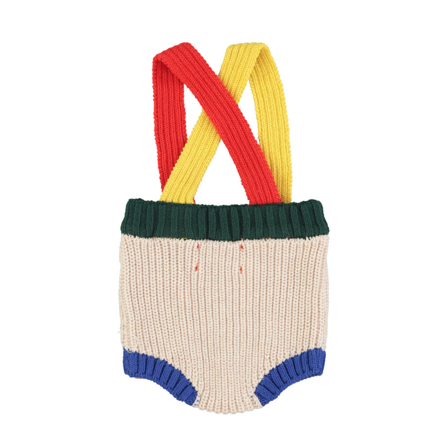 PIUPIUCHICK BABY | knitted baby romper | multicolor