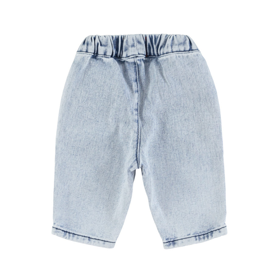 PIUPIUCHICK BABY | baby trousers | washed blue denim