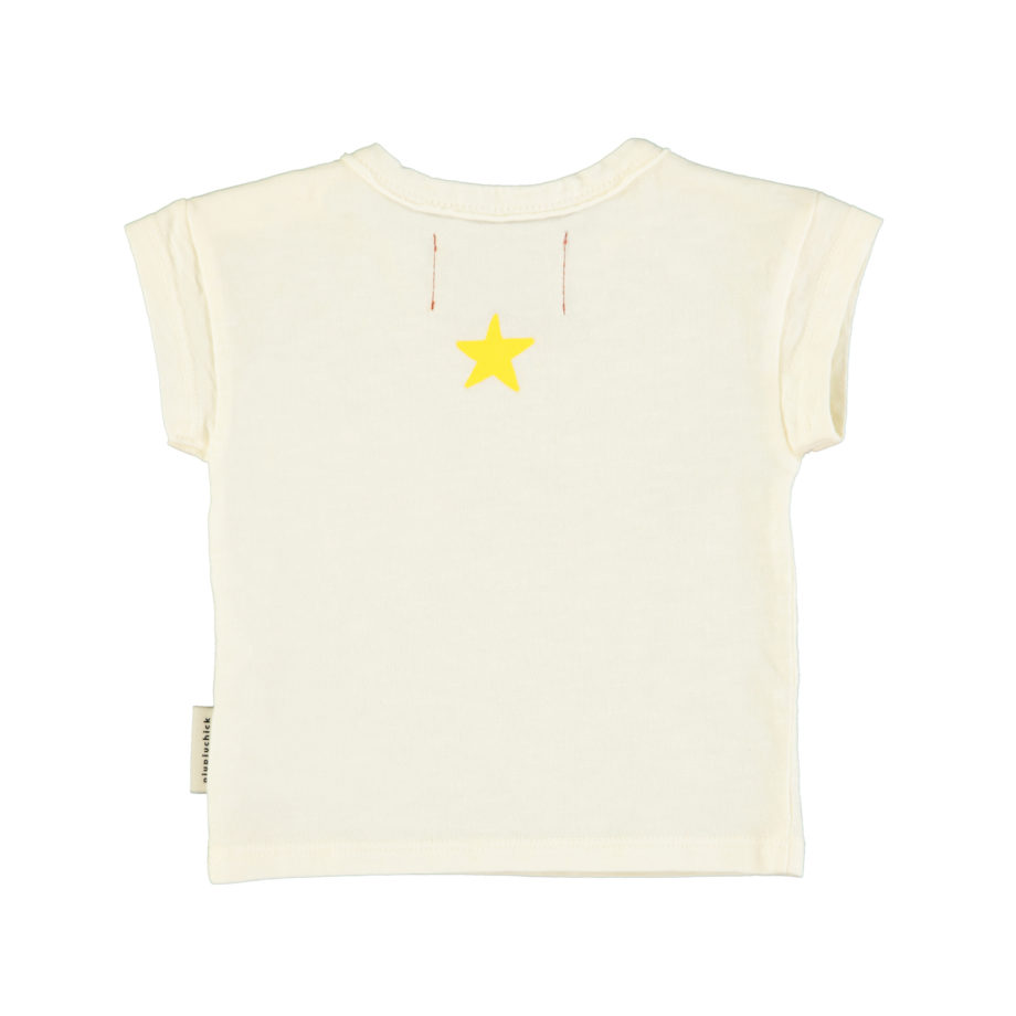 PIUPIUCHICK BABY | t-shirt | ecru w/ multicolor "camp" print