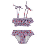 PIUPIUCHICK | bikini | purple & white checkered w/ cherries