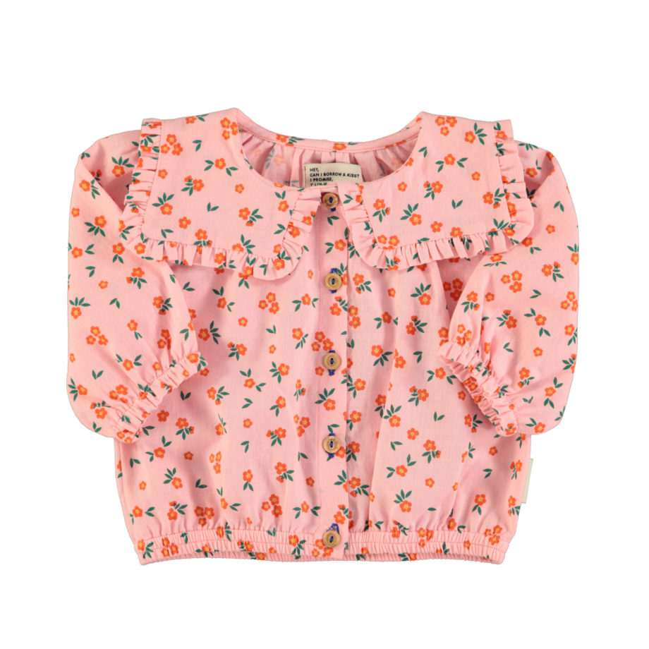 PIUPIUCHICK | blouse w/ sailor collar | pink flowers