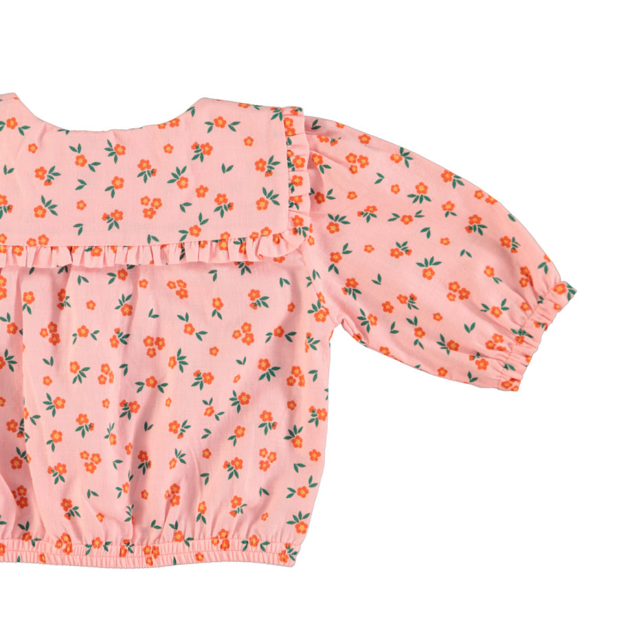 PIUPIUCHICK | blouse w/ sailor collar | pink flowers