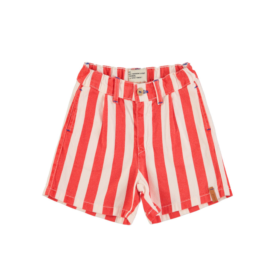 PIUPIUCHICK | boy shorts | white & red stripes