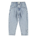 PIUPIUCHICK | mom fit trousers | washed blue denim