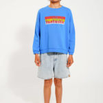 PIUPIUCHICK | sweatshirt | blue w/ "fantastic" print