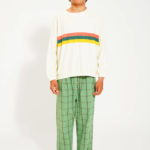 PIUPIUCHICK | sweatshirt | ecru w/ multicolor stripes print