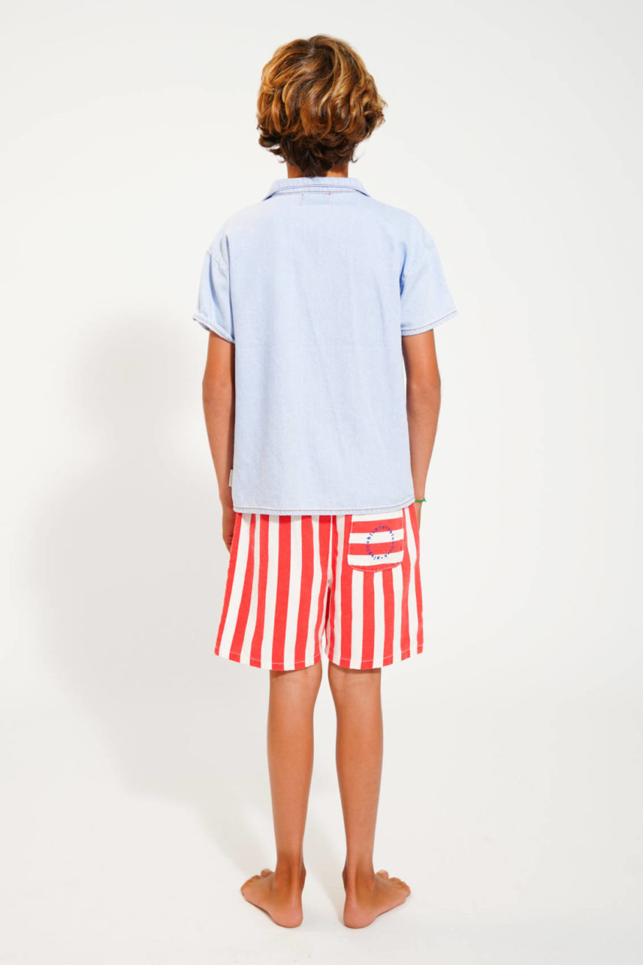 PIUPIUCHICK | boy shorts | white & red stripes