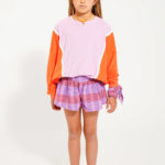 PIUPIUCHICK | sweatshirt | orange & lavender
