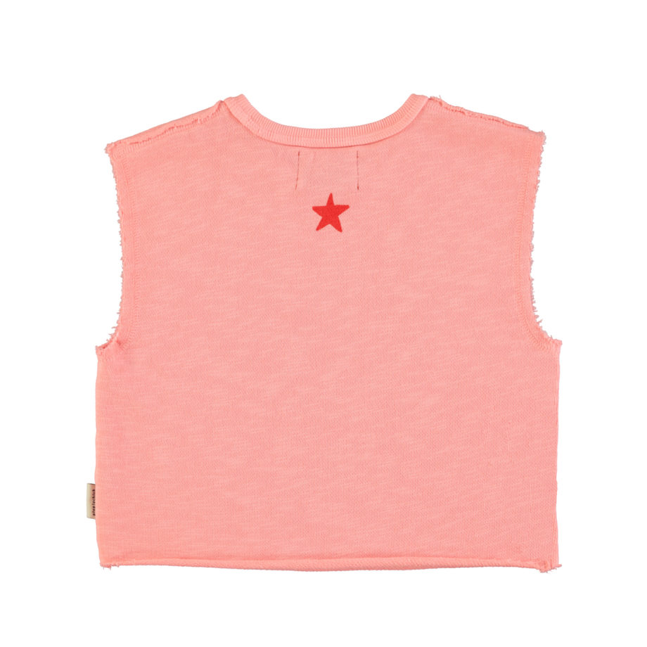 PIUPIUCHICK | sleeveless t´shirt | pink w/ "camp tapawingo" print
