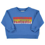 PIUPIUCHICK | sweatshirt | blue w/ "fantastic" print