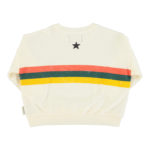 PIUPIUCHICK | sweatshirt | ecru w/ multicolor stripes print