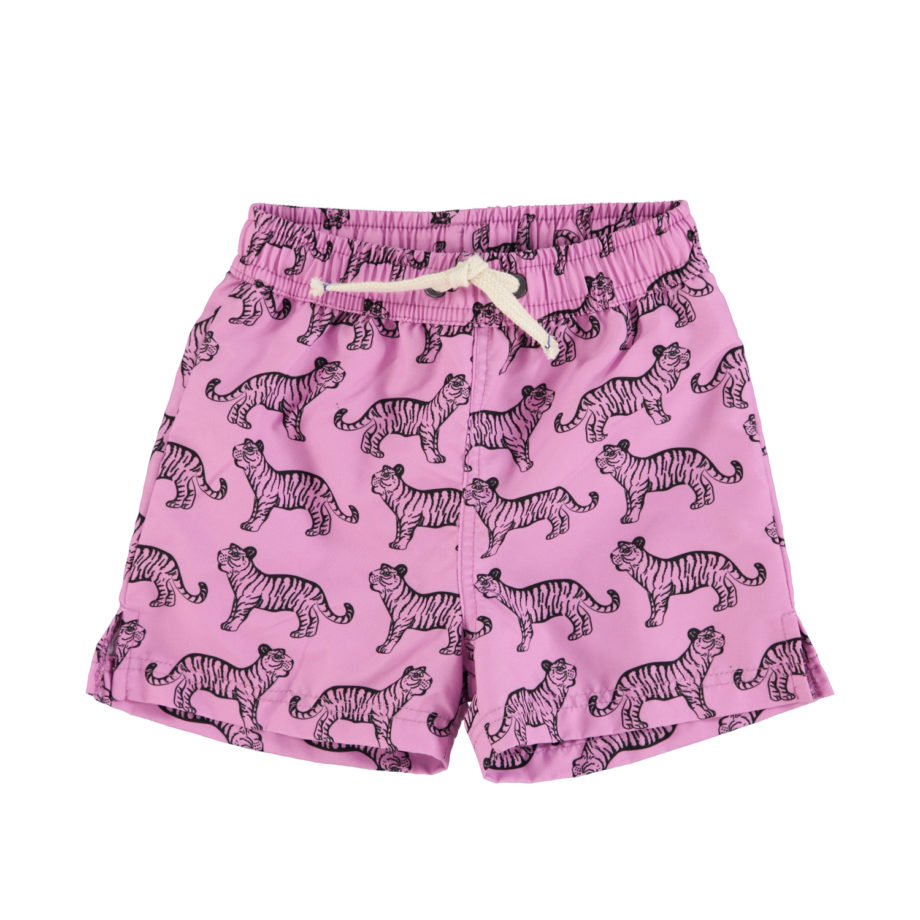 PIUPIUCHICK | swim shorts | lavender w/ black tigers