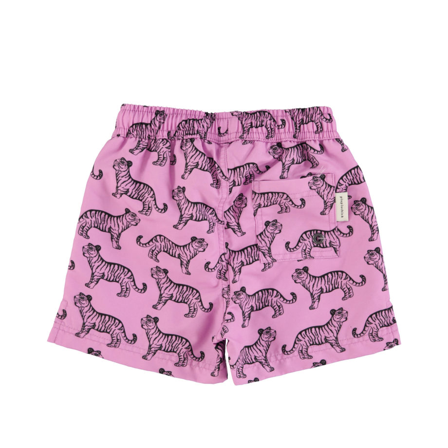 PIUPIUCHICK | swim shorts | lavender w/ black tigers