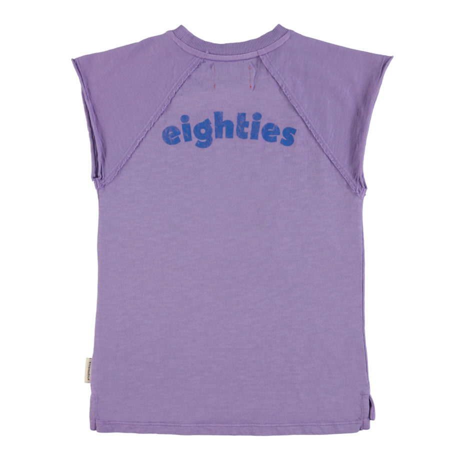 PIUPIUCHICK | t-shirt dress | purple w/ multicolor wave print