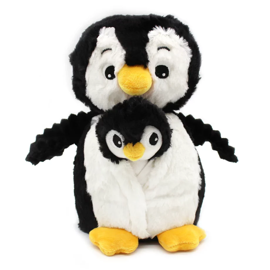 LES PTIPOTOS | pingouin Iglou maman et son bébé blanc et noir