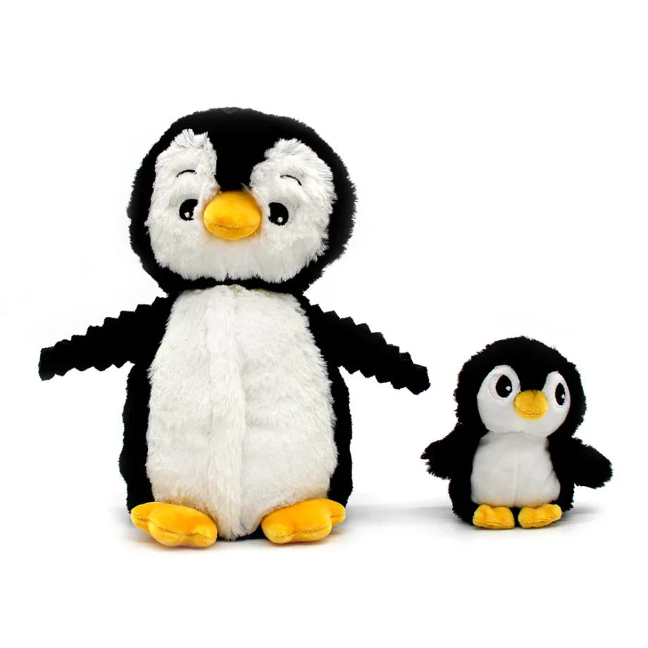 LES PTIPOTOS | pingouin Iglou maman et son bébé blanc et noir