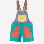 BOBO CHOSES | Smiling color block denim dungaree