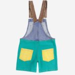 BOBO CHOSES | Smiling color block denim dungaree