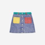 BOBO CHOSES | Color block denim skirt