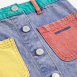 BOBO CHOSES | Color block denim skirt