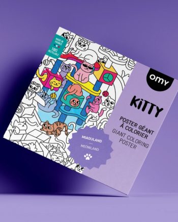 OMY | KITTY - POSTER GÉANT À COLORIER