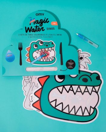 OMY | DINOS -SETS DE TABLE À COLORIER À L'EAU
