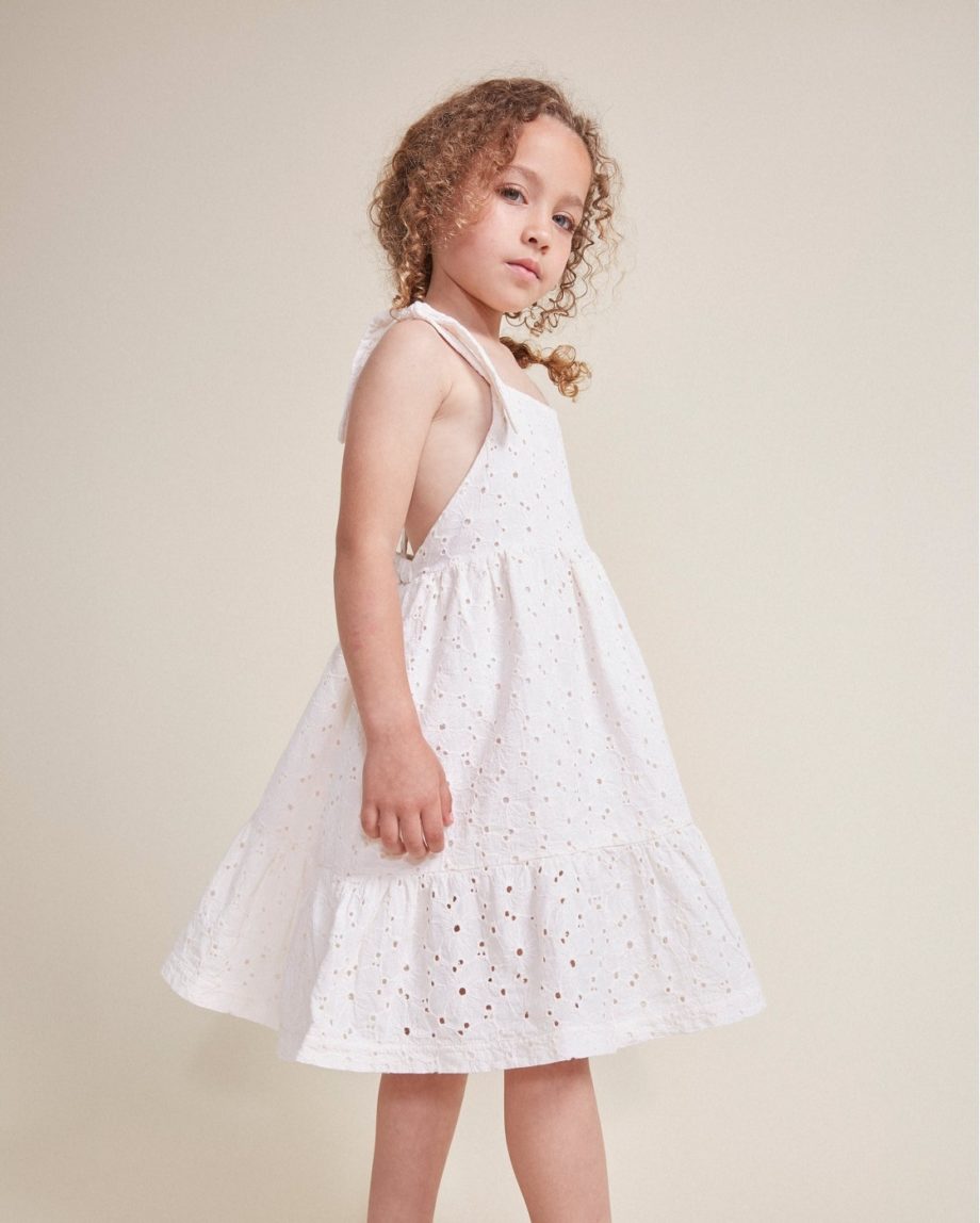 BÚHO | Robe broderies Ivory