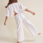 BÚHO | Pantalon broderies Ivory