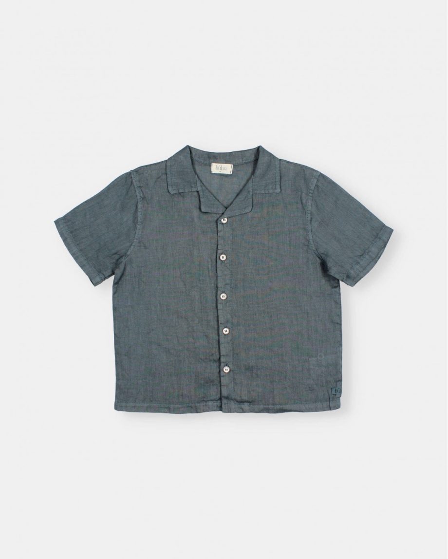 BÚHO | Chemise lin Blue teal