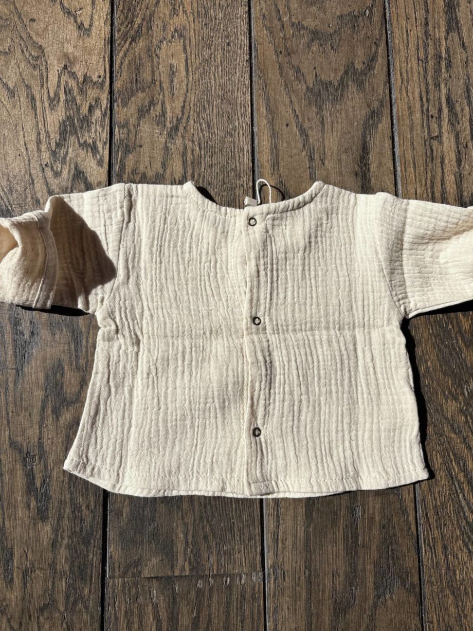 PEQUENO TOCON | chemise gaz de coton 1065 écru
