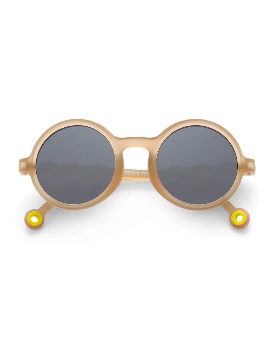 OLIVIOandCO | lunettes de soleil 3-5 ans rond - polarisé - Sand Beige
