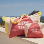 CHAMAYE | Grand cabas éponge Dream Team jaune