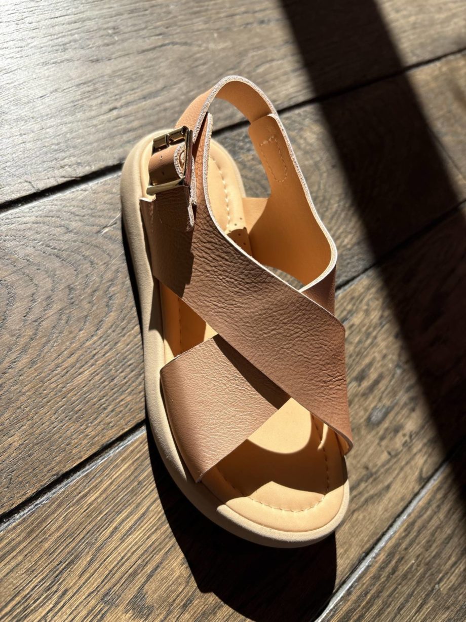 OCRA | SANDALES D613 SAFFIANO CHIC PEACH