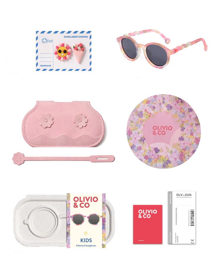 OLIVIOandCO | lunettes de soleil 3-5 ans oval - polarisé - FLORAL REVERIE