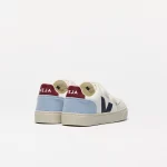 VEJA | V-12 LEATHER WHITE MULTICO STEEL