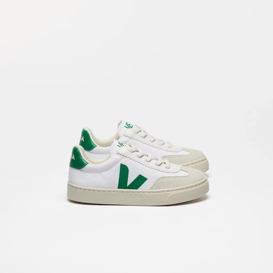 VEJA | VOLLEY CANVAS WHITE EMERAUDE