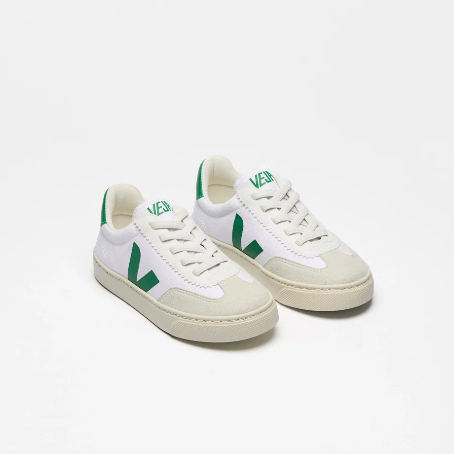 VEJA | VOLLEY CANVAS WHITE EMERAUDE