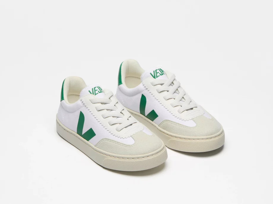 VEJA | VOLLEY CANVAS WHITE EMERAUDE
