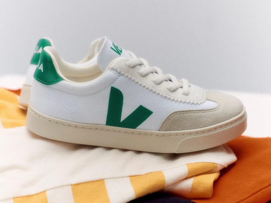 VEJA | VOLLEY CANVAS WHITE EMERAUDE