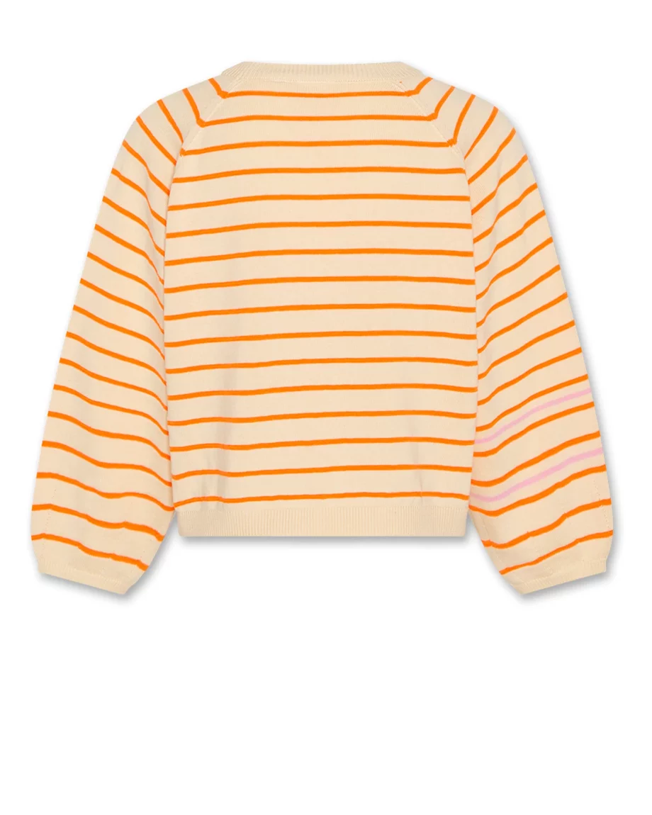 AO76 | albi c-neck stripe Orange FLUO