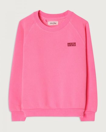 AMERICAN VINTAGE | Sweat enfant Izubird ROSE FLUO