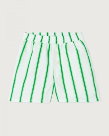 AMERICAN VINTAGE | Short enfant Zatybay rayures lagon fluo