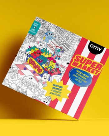 OMY | Super Market Poster géant à colorier