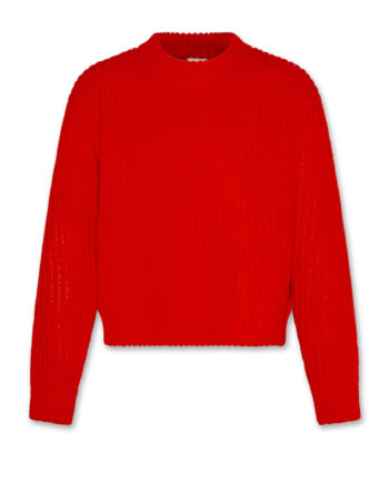 AO76 | CARLA c-neck plain fluo red