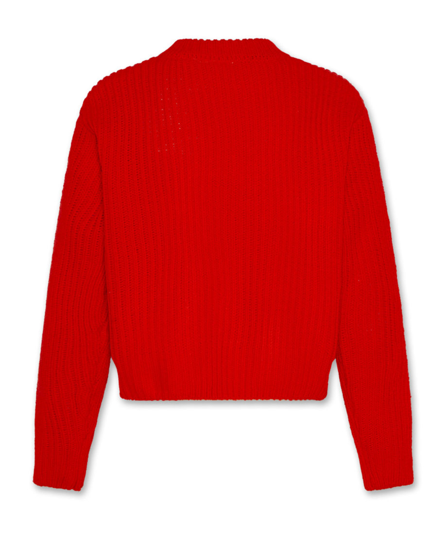 AO76 | CARLA c-neck plain fluo red