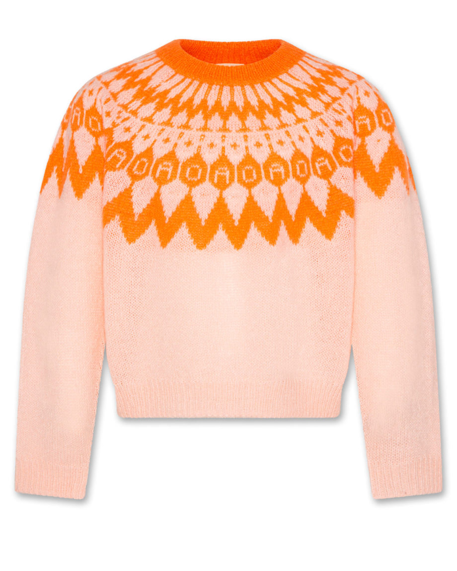 AO76 | NAM c-neck blend Orange Fluo