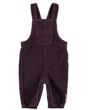 PIUPIUCHICK BABY | Baby dungarees | Aubergine corduroy