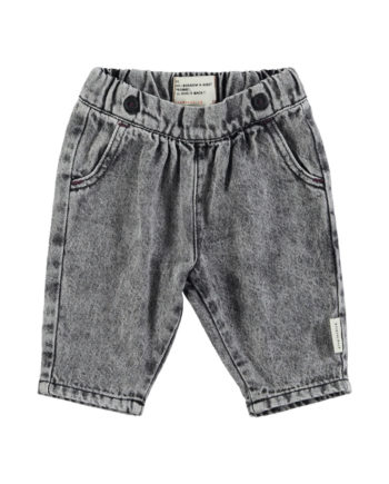 PIUPIUCHICK BABY | Baby trousers | Washed black denim