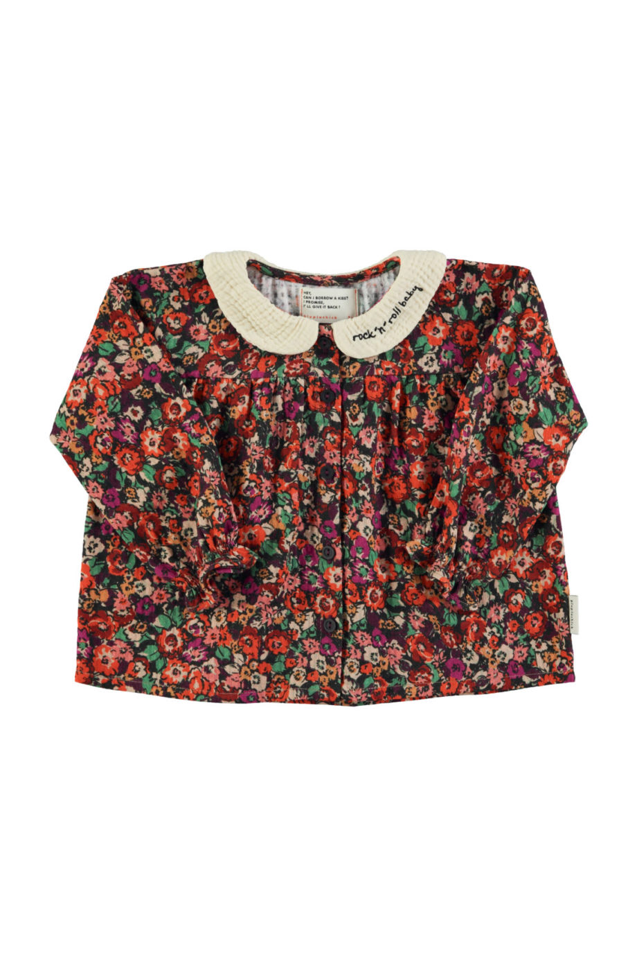 PIUPIUCHICK | Peter pan collar blouse | Multicolor flowers
